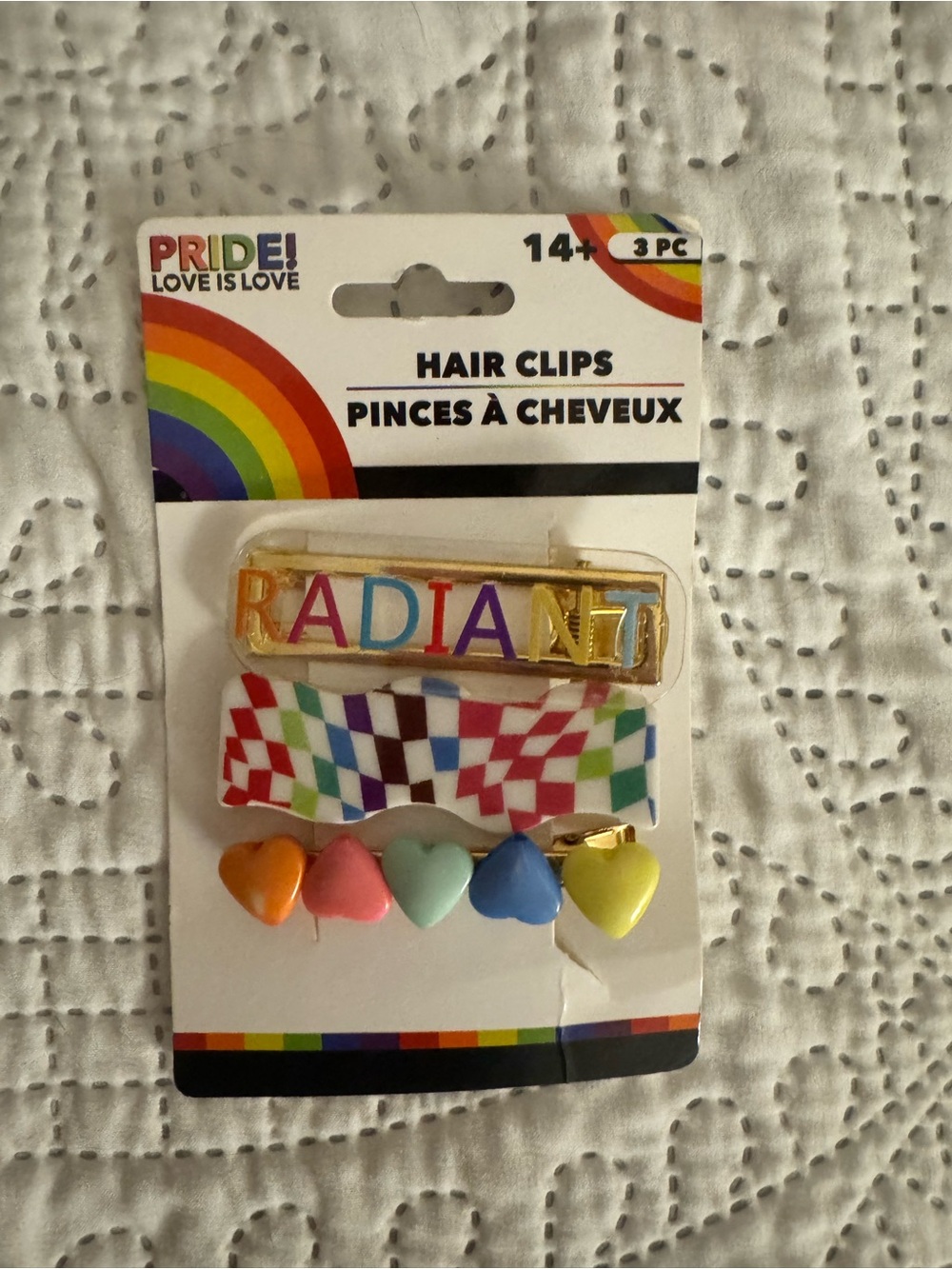 Radiant Multicolor Hair Clips - 3 Pack